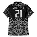 Custom New Zealand Rugby Hawaiian Shirt Maori All Black Warrior Tribal Tattoo