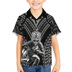 Custom New Zealand Rugby Hawaiian Shirt Maori All Black Warrior Tribal Tattoo