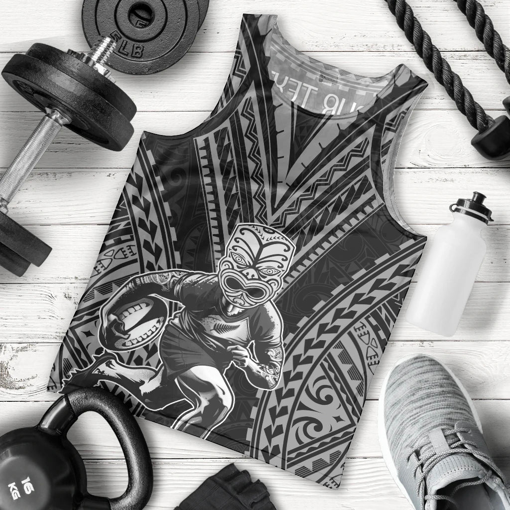 Custom New Zealand Rugby Men Tank Top Maori All Black Warrior Tribal Tattoo