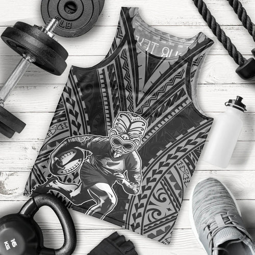 Custom New Zealand Rugby Men Tank Top Maori All Black Warrior Tribal Tattoo