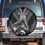 Custom New Zealand Rugby Spare Tire Cover Maori All Black Warrior Tribal Tattoo