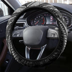 New Zealand Rugby Steering Wheel Cover Maori All Black Warrior Tribal Tattoo