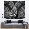 Custom New Zealand Rugby Tapestry Maori All Black Warrior Tribal Tattoo