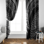 Custom New Zealand Rugby Window Curtain Maori All Black Warrior Tribal Tattoo