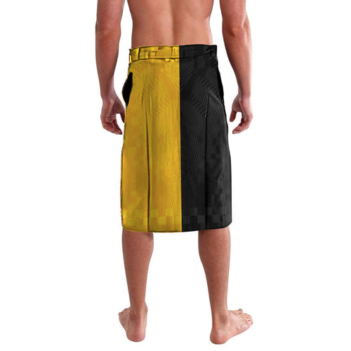 Custom New Zealand and Australia Rugby Lavalava Kangroo and Maori Warrior Together