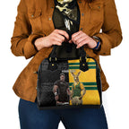 Custom New Zealand and Australia Rugby Shoulder Handbag Kangroo and Maori Warrior Together