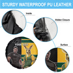 Custom New Zealand and Australia Rugby Spare Tire Cover Kangroo and Maori Warrior Together