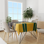 Custom New Zealand and Australia Rugby Tablecloth Kangroo and Maori Warrior Together