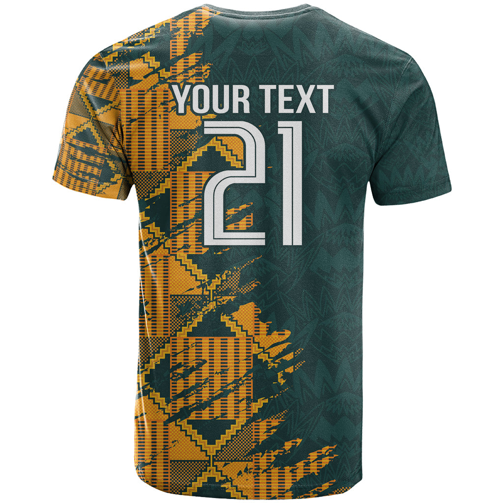 Custom South Africa Rugby T Shirt The Springboks Mascot Sporty Version
