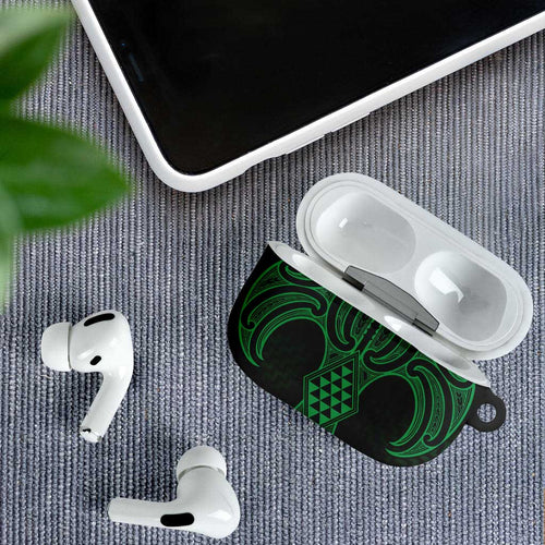 Kakariki Maori Ta Moko Poutama Art AirPods Case - Aussie Hoodie
