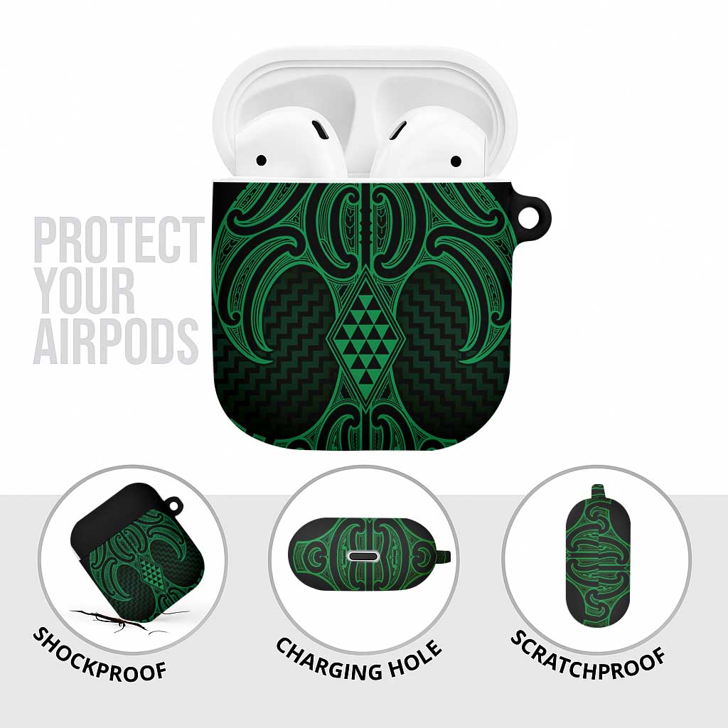 Kakariki Maori Ta Moko Poutama Art AirPods Case - Aussie Hoodie