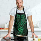 Kakariki Maori Ta Moko Poutama Art Apron - Aussie Hoodie