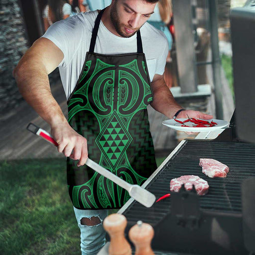 Kakariki Maori Ta Moko Poutama Art Apron - Aussie Hoodie