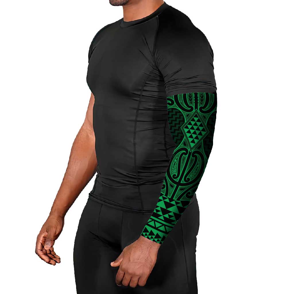 Kakariki Maori Ta Moko Poutama Art Arm Sleeves - Aussie Hoodie