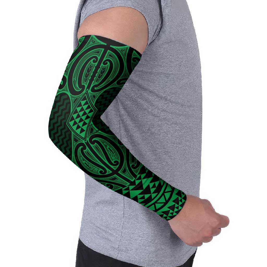 Kakariki Maori Ta Moko Poutama Art Arm Sleeves - Aussie Hoodie