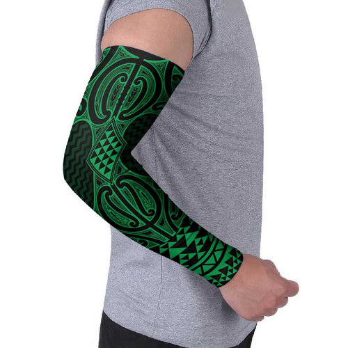 Kakariki Maori Ta Moko Poutama Art Arm Sleeves - Aussie Hoodie