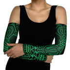 Kakariki Maori Ta Moko Poutama Art Arm Sleeves - Aussie Hoodie