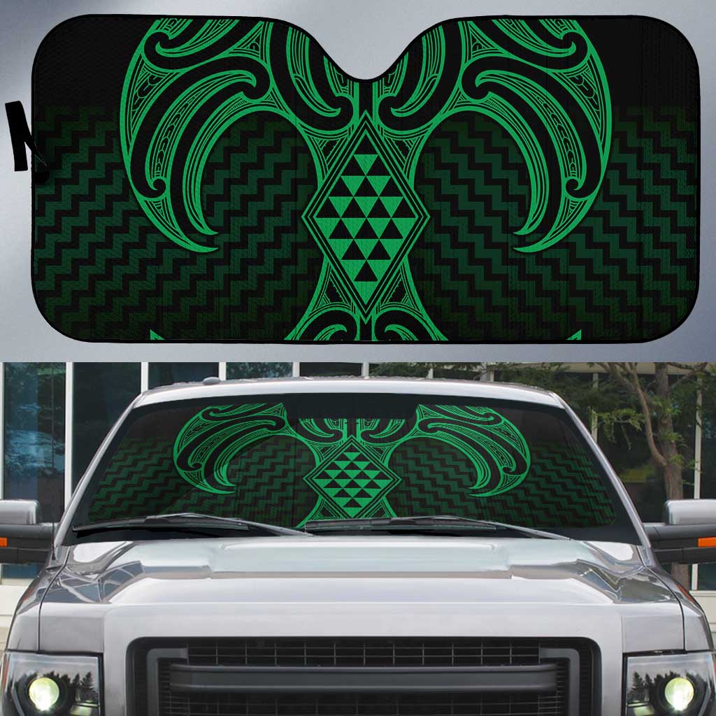 Kakariki Maori Ta Moko Poutama Art Auto Sun Shade - Aussie Hoodie