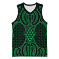 Kakariki Maori Ta Moko Poutama Art Basketball Jersey - Aussie Hoodie
