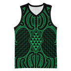 Kakariki Maori Ta Moko Poutama Art Basketball Jersey - Aussie Hoodie