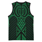 Kakariki Maori Ta Moko Poutama Art Basketball Jersey - Aussie Hoodie