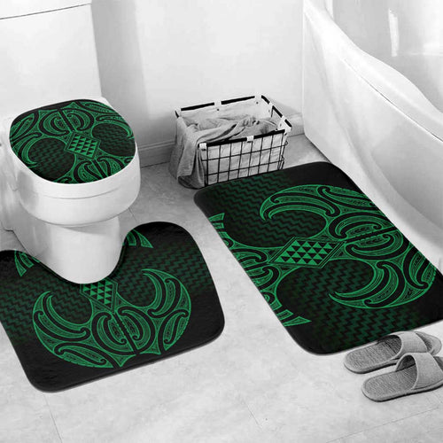 Kakariki Maori Ta Moko Poutama Art Bathroom Set - Aussie Hoodie