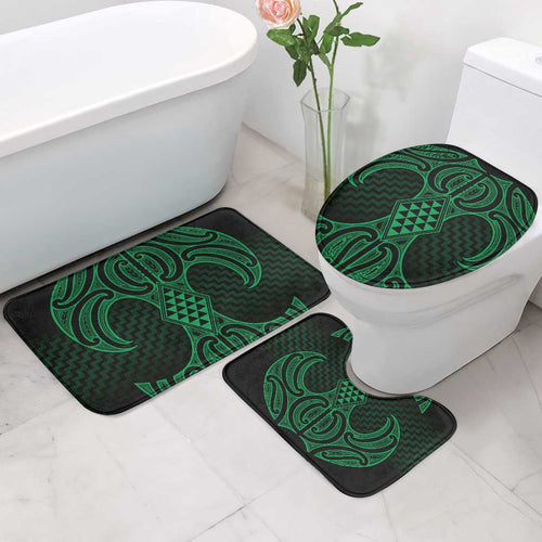Kakariki Maori Ta Moko Poutama Art Bathroom Set - Aussie Hoodie