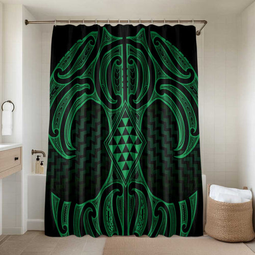 Kakariki Maori Ta Moko Poutama Art Bathroom Set - Aussie Hoodie