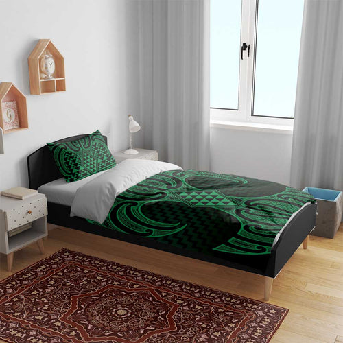 Kakariki Maori Ta Moko Poutama Art Bedding Set