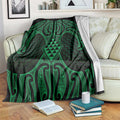 Kakariki Maori Ta Moko Poutama Art Blanket