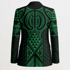 Kakariki Maori Ta Moko Poutama Art Blazer - Aussie Hoodie