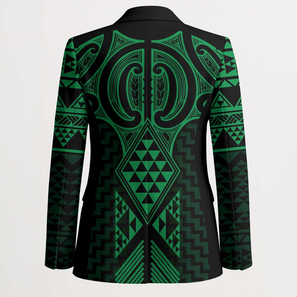 Kakariki Maori Ta Moko Poutama Art Blazer - Aussie Hoodie