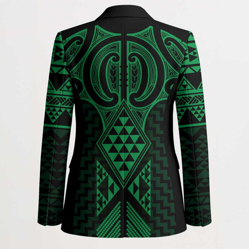 Kakariki Maori Ta Moko Poutama Art Blazer - Aussie Hoodie