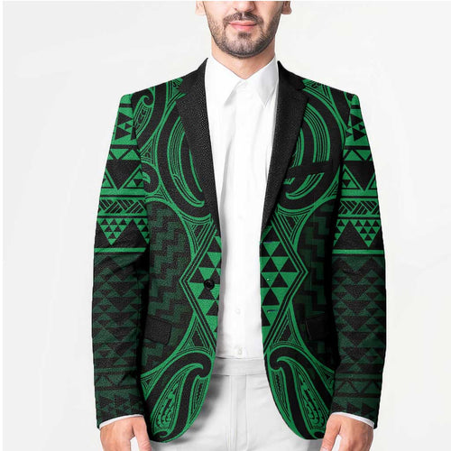 Kakariki Maori Ta Moko Poutama Art Blazer - Aussie Hoodie