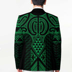 Kakariki Maori Ta Moko Poutama Art Blazer - Aussie Hoodie