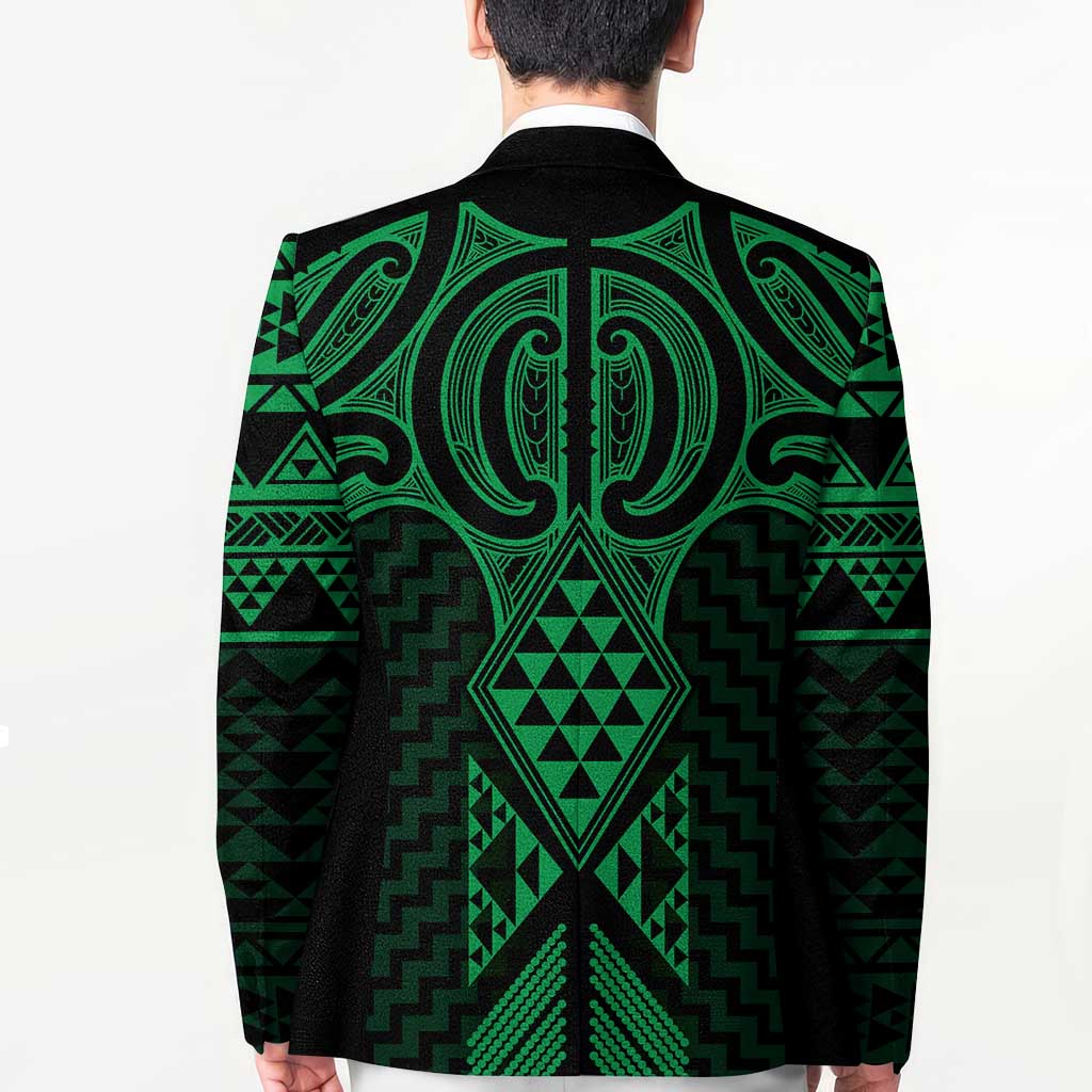 Kakariki Maori Ta Moko Poutama Art Blazer - Aussie Hoodie