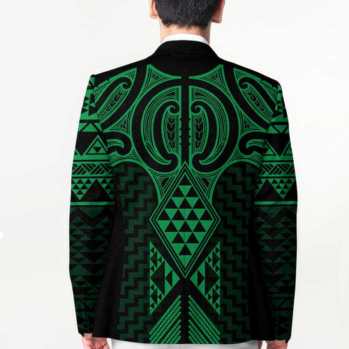 Kakariki Maori Ta Moko Poutama Art Blazer - Aussie Hoodie