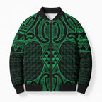 Kakariki Maori Ta Moko Poutama Art Bomber Puffer Jacket - Aussie Hoodie