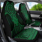 Kakariki Maori Ta Moko Poutama Art Car Seat Cover