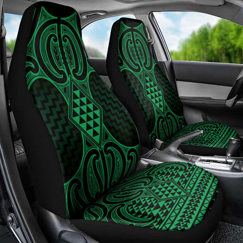 Kakariki Maori Ta Moko Poutama Art Car Seat Cover