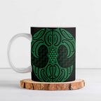 Kakariki Maori Ta Moko Poutama Art Ceramic Mug - Aussie Hoodie