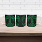 Kakariki Maori Ta Moko Poutama Art Ceramic Mug - Aussie Hoodie