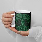 Kakariki Maori Ta Moko Poutama Art Ceramic Mug - Aussie Hoodie