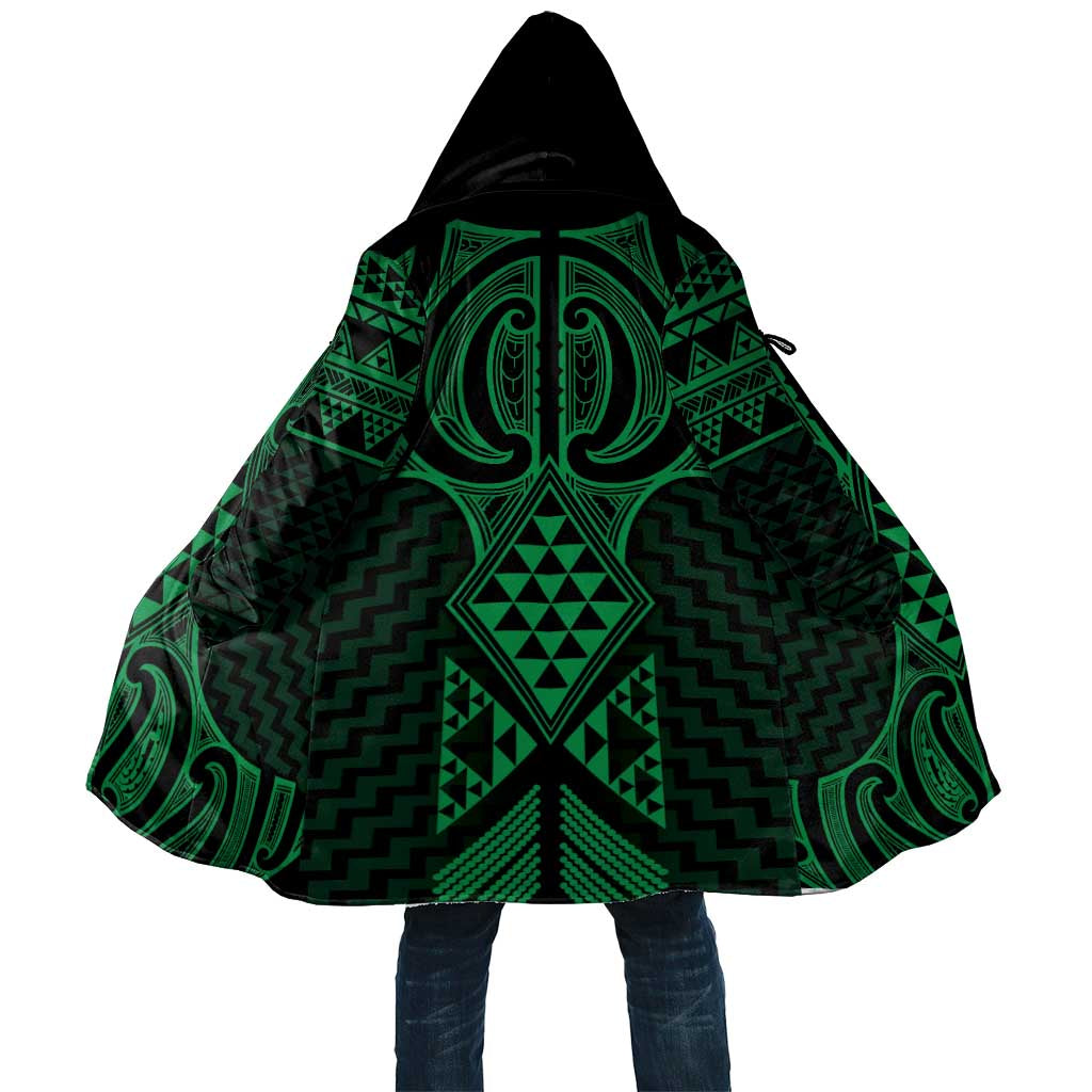 Kakariki Maori Ta Moko Poutama Art Cloak - Aussie Hoodie