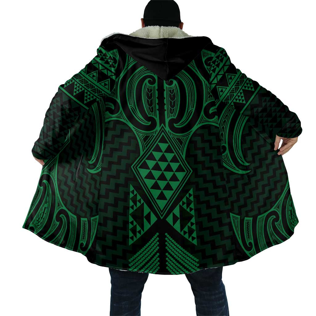 Kakariki Maori Ta Moko Poutama Art Cloak - Aussie Hoodie