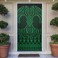 Kakariki Maori Ta Moko Poutama Art Door Cover - Aussie Hoodie