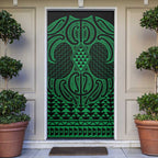 Kakariki Maori Ta Moko Poutama Art Door Cover - Aussie Hoodie