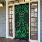 Kakariki Maori Ta Moko Poutama Art Door Cover - Aussie Hoodie