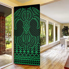 Kakariki Maori Ta Moko Poutama Art Door Cover - Aussie Hoodie