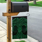 Kakariki Maori Ta Moko Poutama Art Garden Flag